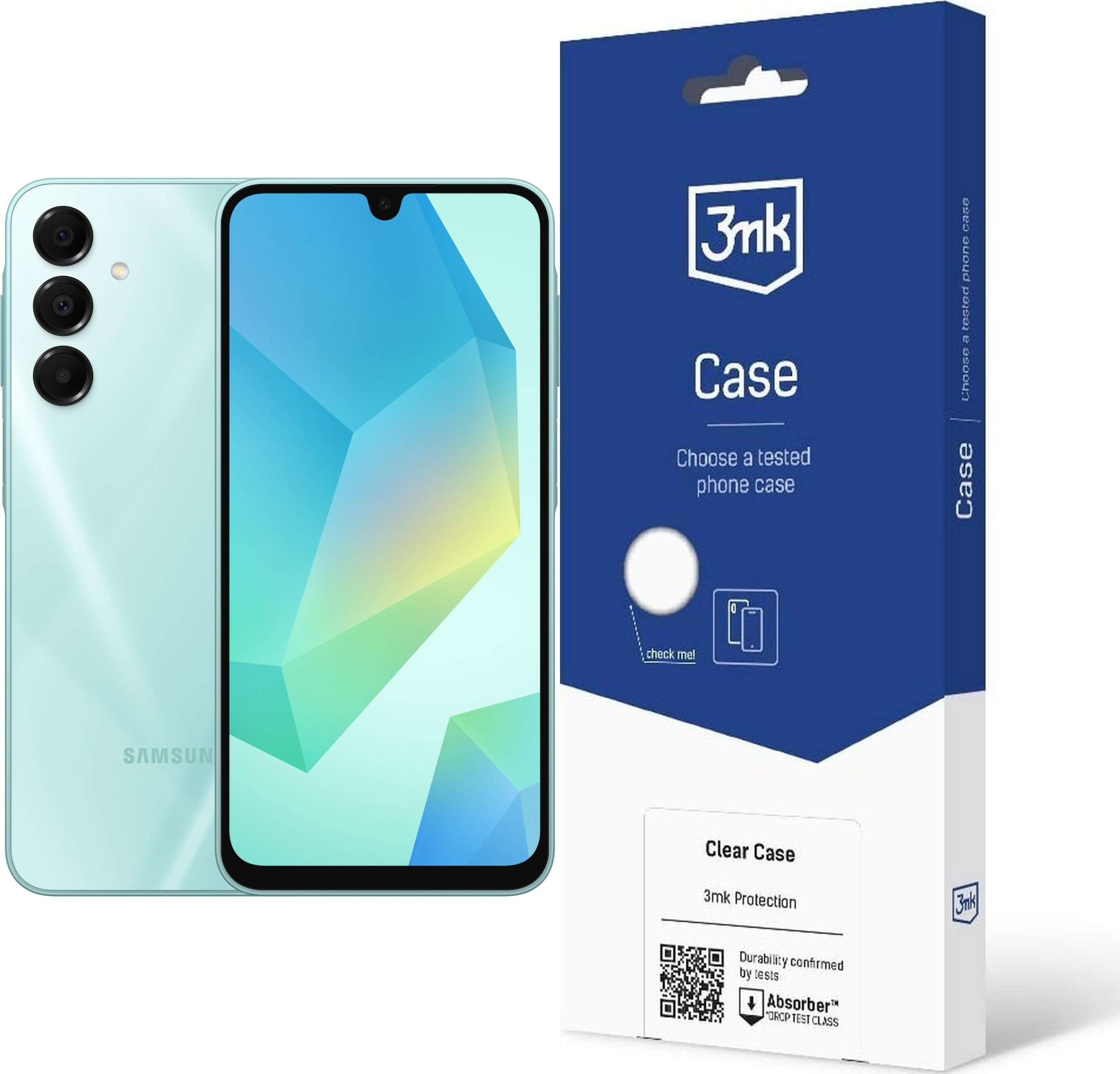 Smartfon Samsung Galaxy A16 4/128GB Zielony (SM-A165FLGBEUE) + Etui Clear Case