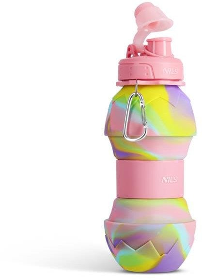 NC4102 BIDON SILIKONOWY SKŁADANY 700ML RÓŻOWY NILS
