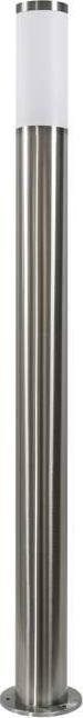 Polux Słupek LAMPA stojąca LIVIA 200495 metalowa OPRAWA zewnętrzna do ogrodu outdoor IP44 satyna