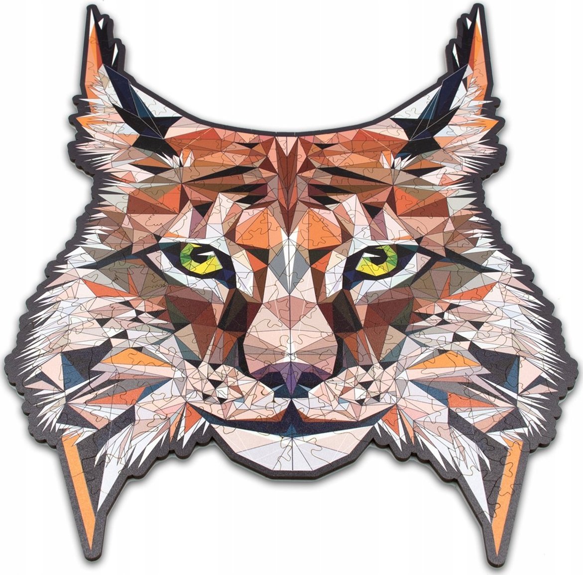 WOOD YOU DO Puzzle drewniane RYŚ DISCREET LYNX A3