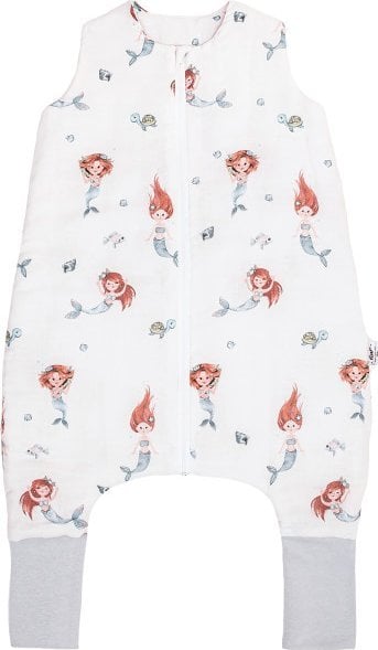 PULP BAMBOO Śpiworek Muślinowy z nogawkami-Syrenki- 1 TOG letni od 1roku do 2,5lat