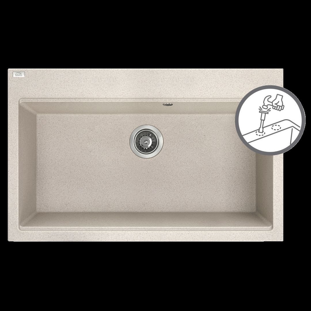 Zlewozmywak Laveo LAVEO Tau - zlewozmywak 1-komorowy