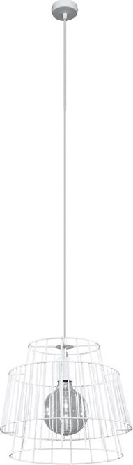 Lampa wisząca Lumes Biała industrialna lampa wisząca druciana - EX582-Gati