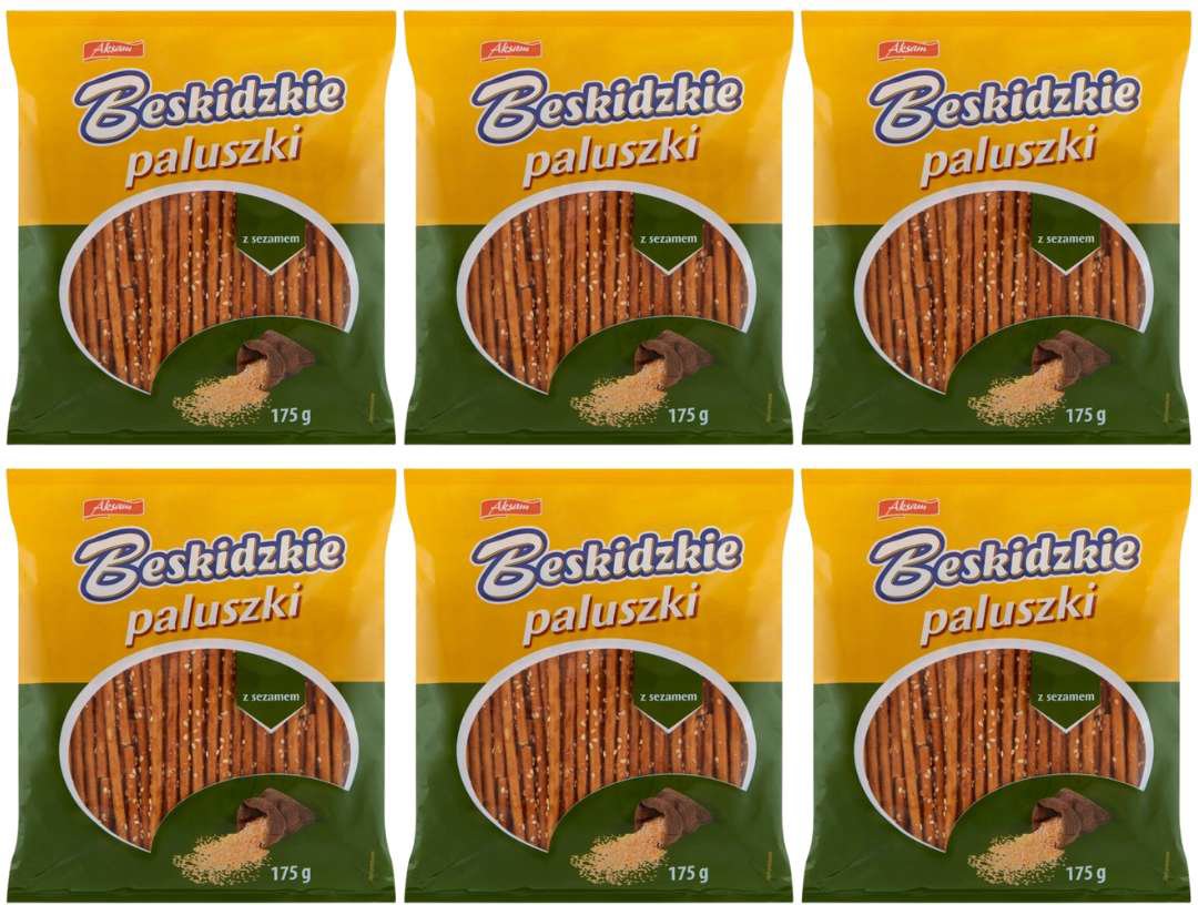 Beskidzkie Paluszki z sezamem 175 g x 6 sztuk