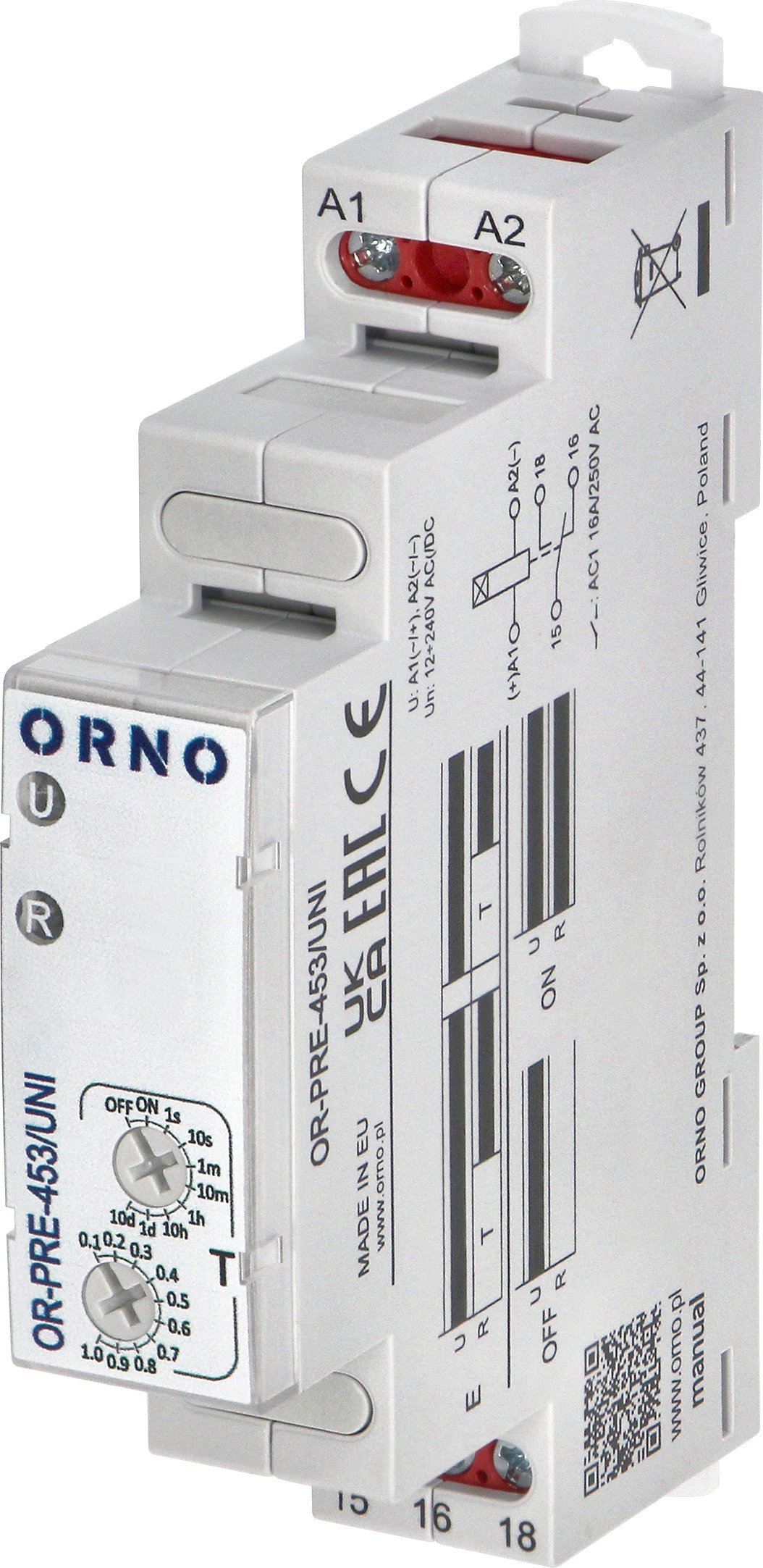 Orno Przekaźnik czasowy- opóźnione załączenie