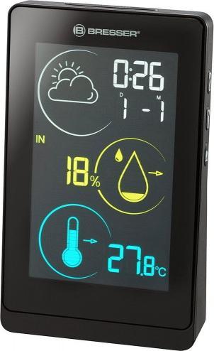 Stacja pogodowa Bresser Stacja meteorologiczna Bresser Temeo Life H z kolorowym wyświetlaczem, czarna