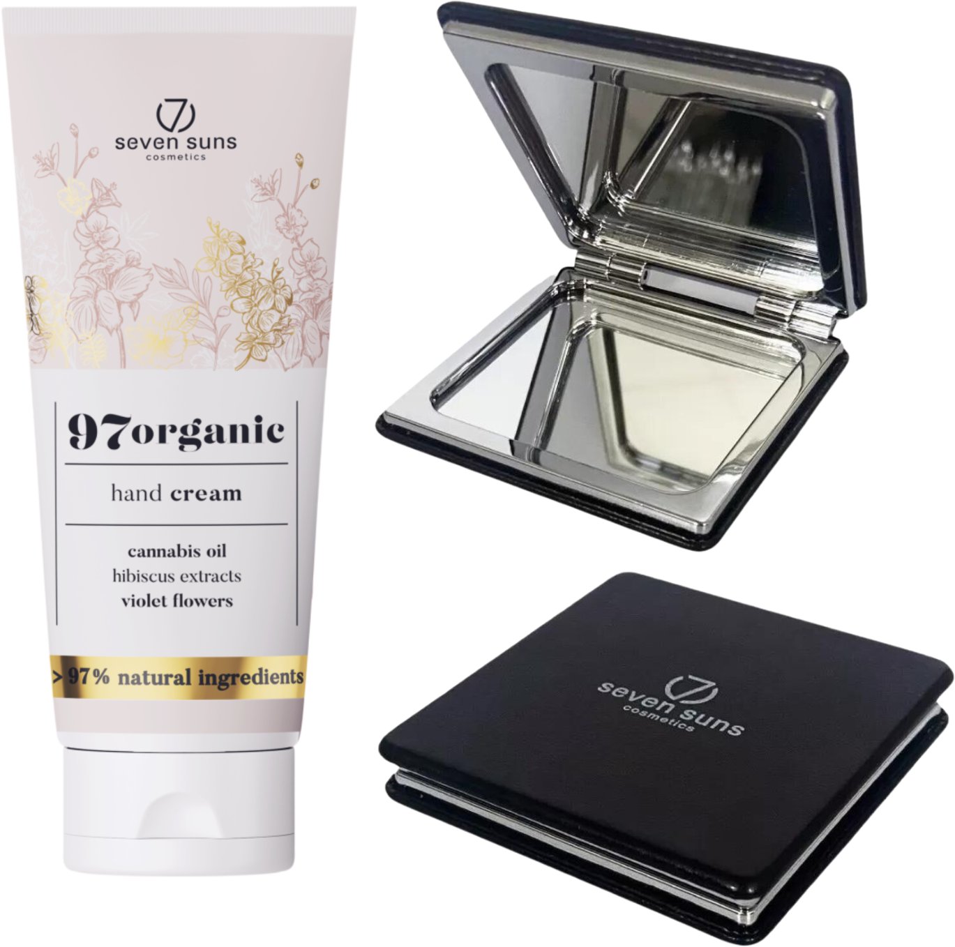 7suns 97organic Krem Do Rąk 75ml + Podwójne Lusterko Gratis