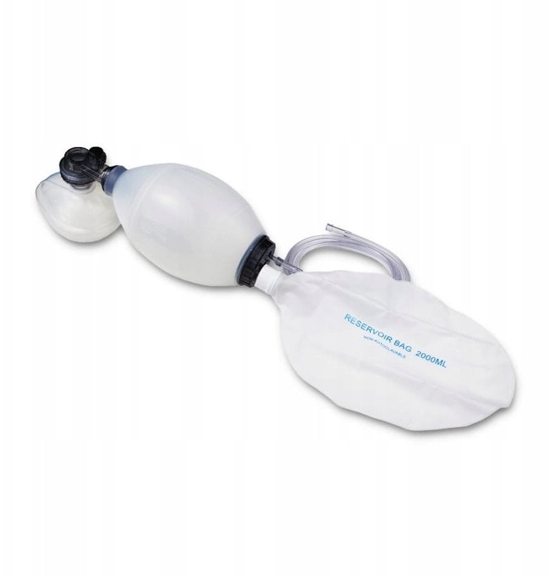 Resuscytator silikonowy dla noworodków zestaw wielorazowy