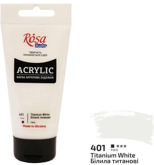 Farba akrylowa titanium white 401 75ml
