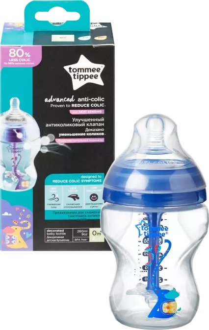 Tommee Tippee Butelka Antykolkowa Advanced Boy 260ml (42257675)