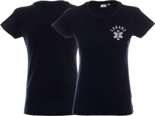 LPP - Promostars Koszulka ratownicza granatowa damska odblaskowa FUNKCYJNA - nadruk przód