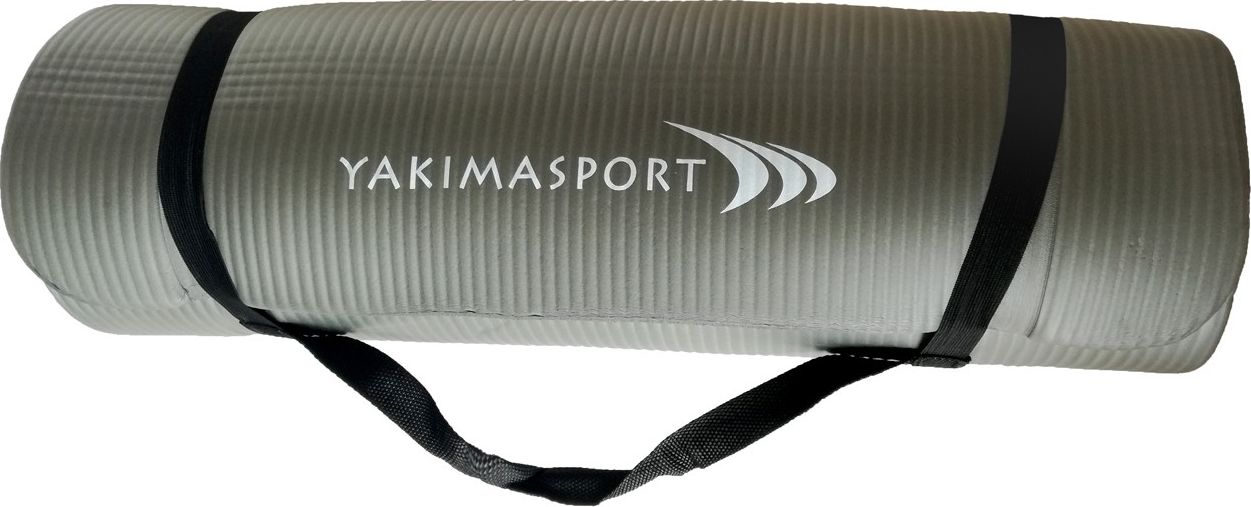 YakimaSport Mata treningowa NBR PRO 180 cm x 60 cm x 1 cm czarna