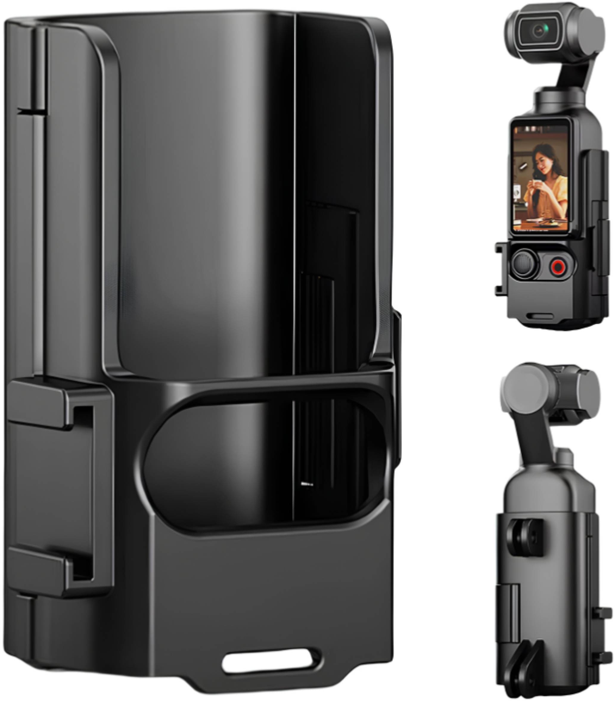 OBUDOWA OCHRONNA CASE ETUI Z MOCOWANIEM COLD SHOE DO KAMERY DJI OSMO POCKET 3