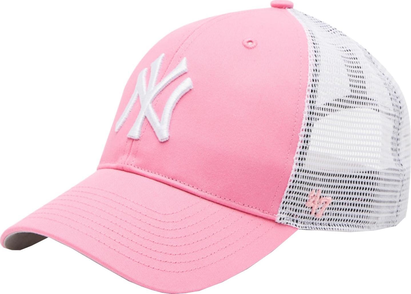 47 Brand 47 Brand MLB New York Yankees Branson Cap B-BRANS17CTP-RSA Różowe One size