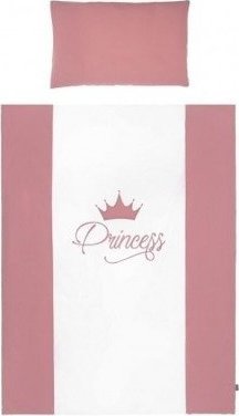 Pościel 100x135, 3 elementy, Royal baby róż