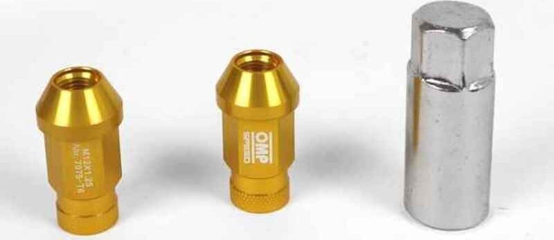 OMP Set Nakrętki OMP 7075 Złoto 40 mm 20 uds M12 x 1,25
