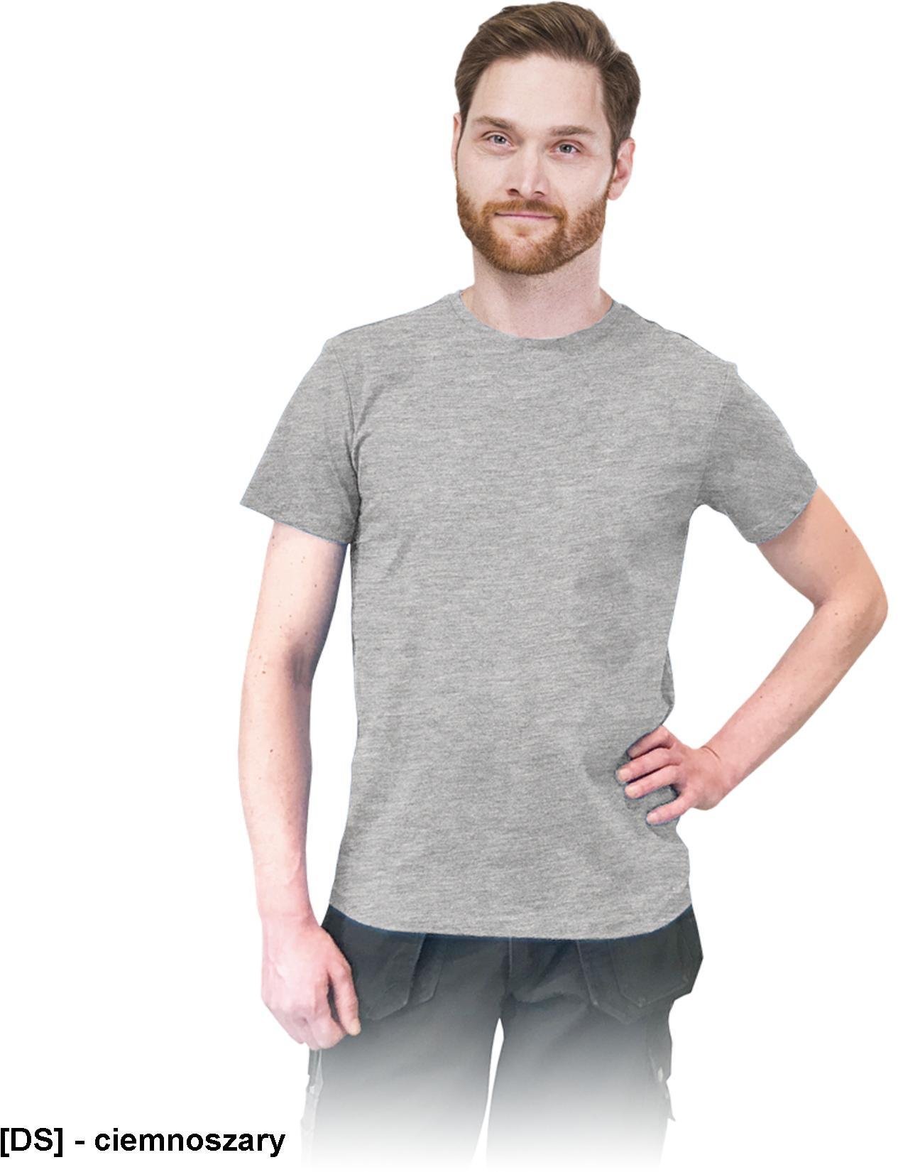 Reis t-shirt męski fitted cut, 100% bawełna - ciemnoszary M