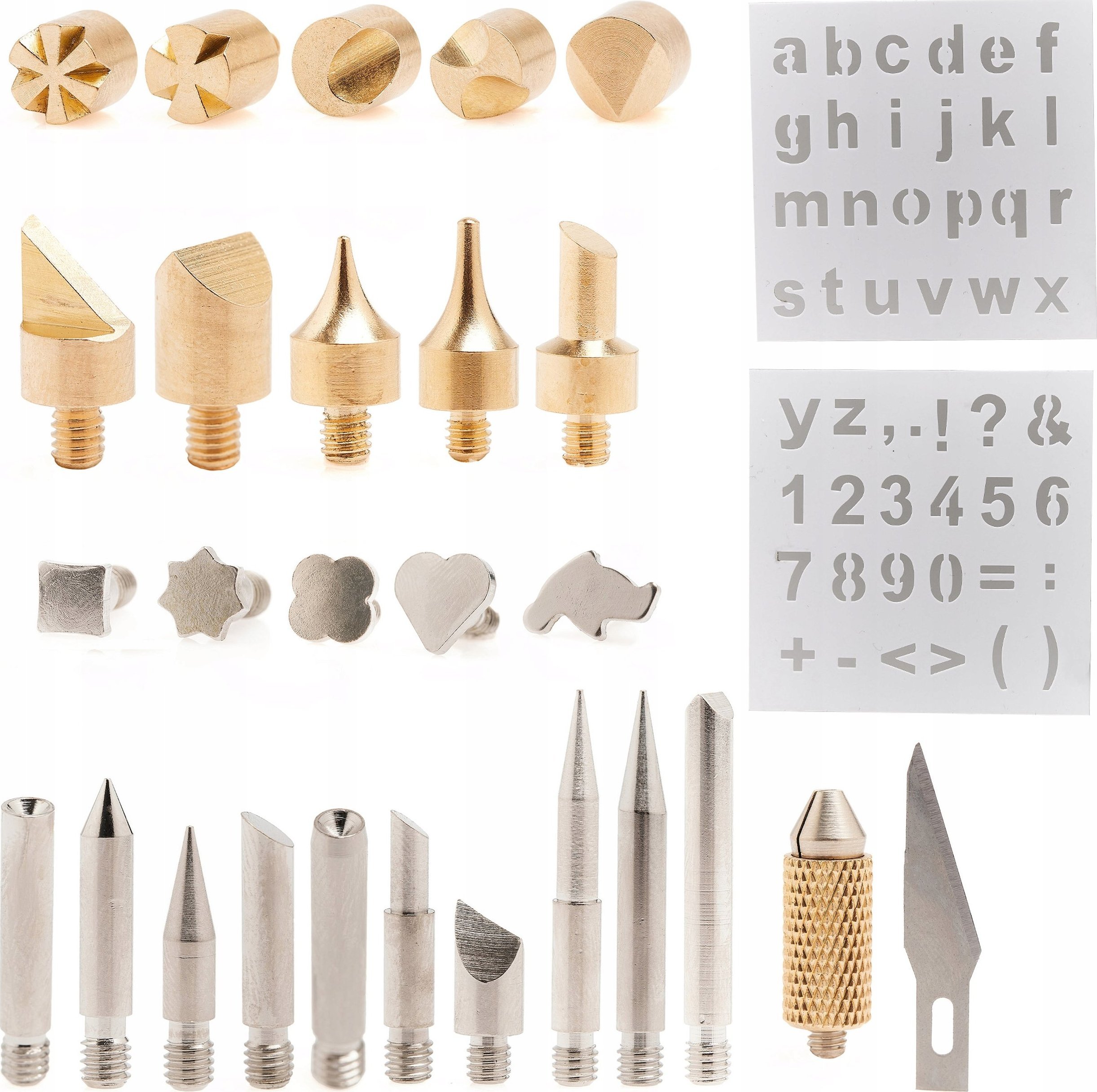 Techrebal ZESTAW GROTÓW KOŃCÓWEK DO WYPALARKI PIROGRAF 28W1