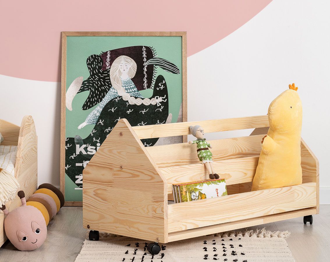 Elior Drewniana skrzynia na zabawki Zozo 2S