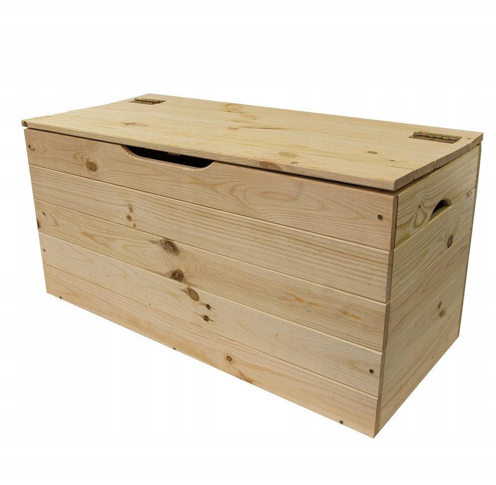 Skrzynia ogrodowa Stilista Drewniana skrzynia ogrodowa kufer 75x33x34 cm 88L