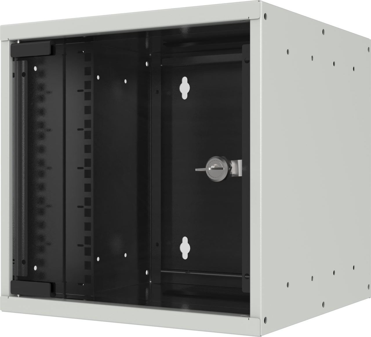 Szafa EFB EFB 25,4cm 10Zoll 9HE Wandgeh�use Tiefe 300 mm 1-teilig vormontiert RAL7035