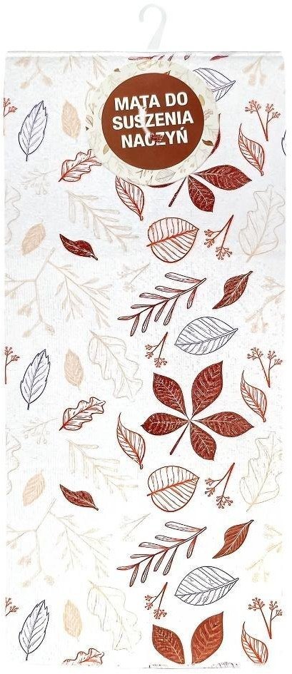 Mata do suszenia naczyń. Liście