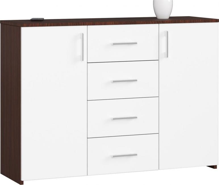 Fabryka Mebli Akord KOMODA K 45 110 cm WENGE / BIAŁA