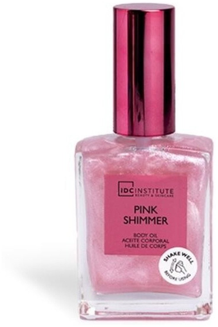 IDC Institute Rozświetlający olejek do ciała glow shimmer pink 45ml