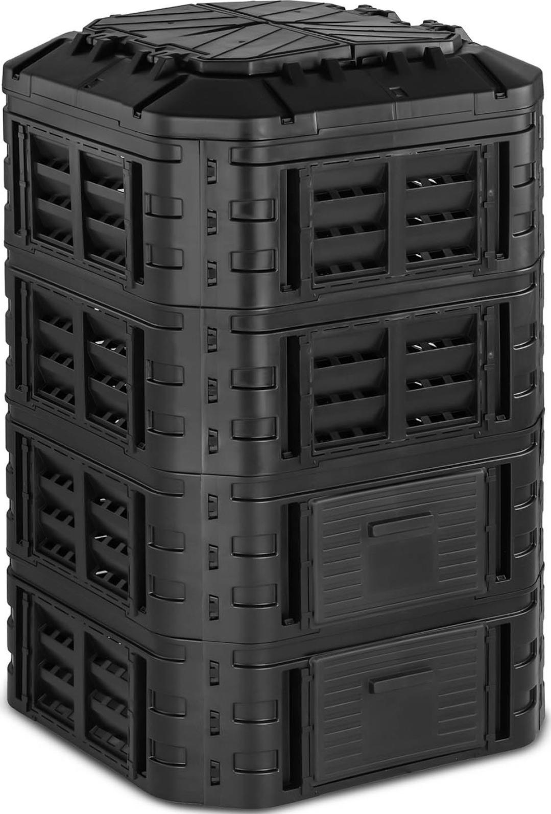 Hillvert Kompostownik modułowy do ogrodu na odpadki organiczne 90 x 90 x 145 cm 1120 l