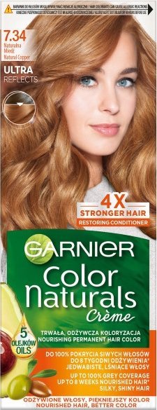 Garnier Garnier Color Naturals Krem koloryzujący nr 7.34 Naturalna Miedź 1op