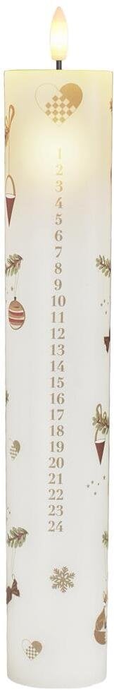 Mie Calendar candle, White