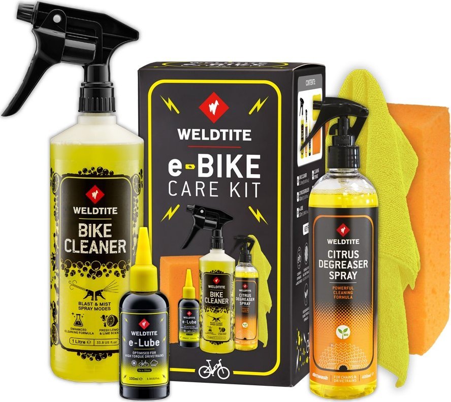 Weldtite Zestaw do pielęgnacji e-rowerów WELDTITE e-Bike Care Kit (NEW)