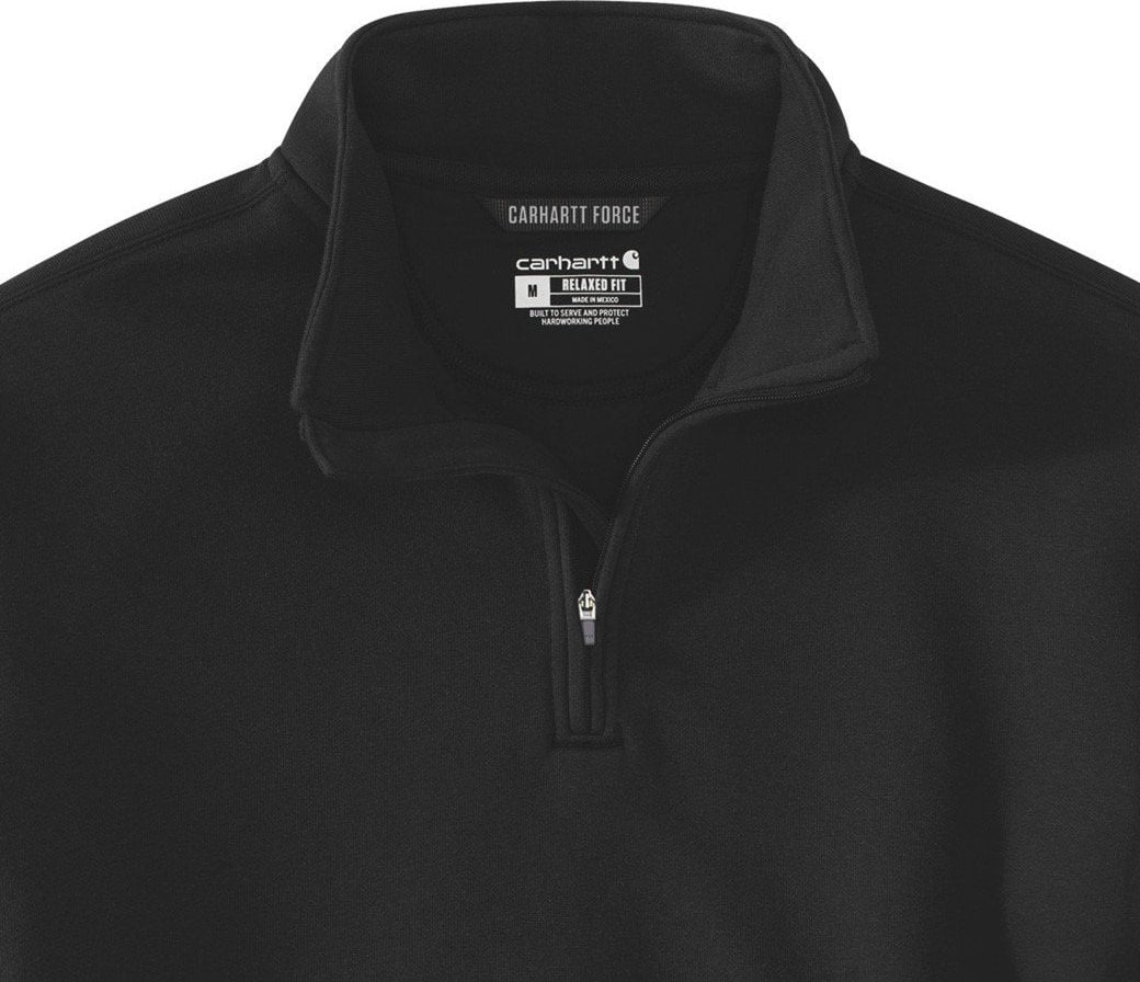 Carhartt Bluza Carhartt Quarter Zip Mid Mock Neck Black