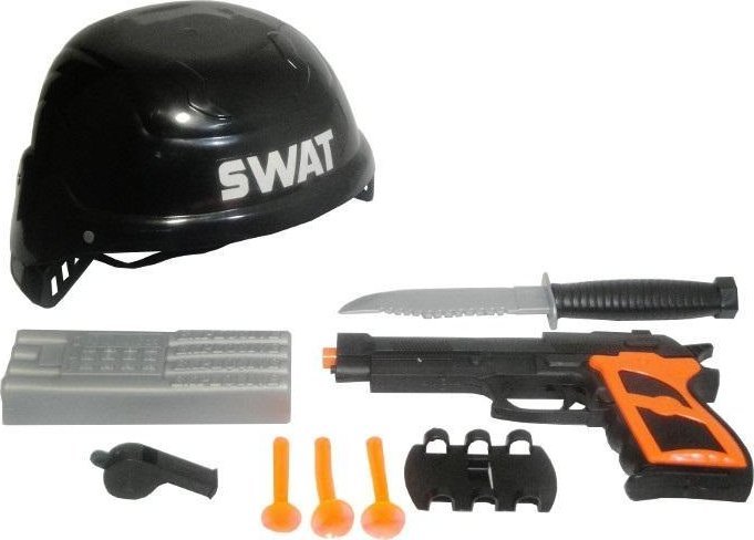 Zestaw policyjny pistolet + kask