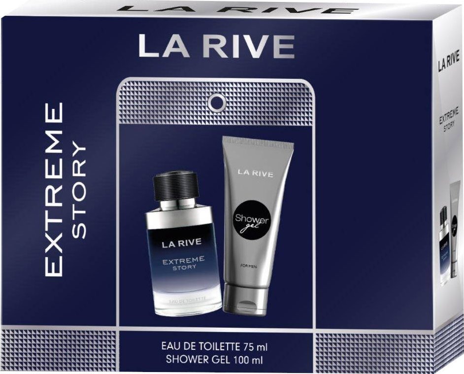 La Rive La Rive for Men Zestaw prezentowy Extreme Story (woda toaletowa 75ml+żel pod prysznic 100ml)