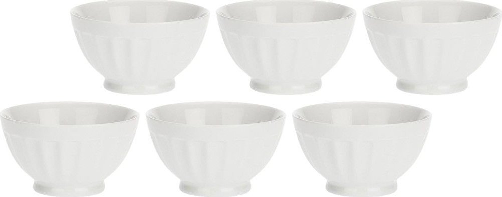 NPC Polska La Porcellana Bianca Zestaw 6 misek okrągłych 8 cm biały