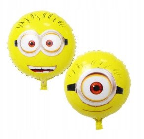 Balon Foliowy Na Hel OKRĄGŁY - MINIONKI - śr. 45cm