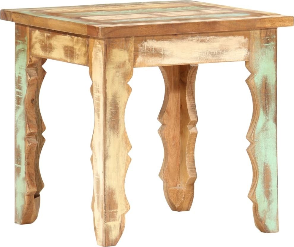 vidaXL Stolik kawowy, 40 x 40 x 40 cm, lite drewno z odzysku
