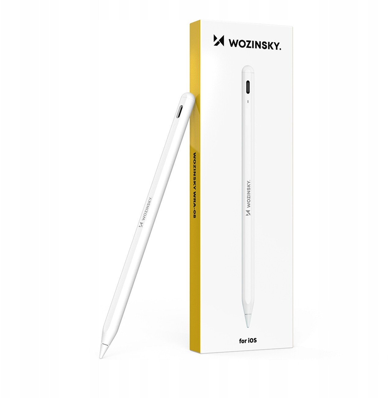 Rysik Wozinsky WRA-08 Stylus do iPad USB-C szybkie ładowanie Apple iPad 2018-2025 - biały