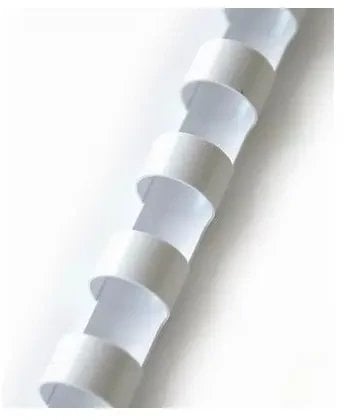 Grzbiety do bindowania 6mm, dla na plastikowe grzbiety, bia�e, 100szt