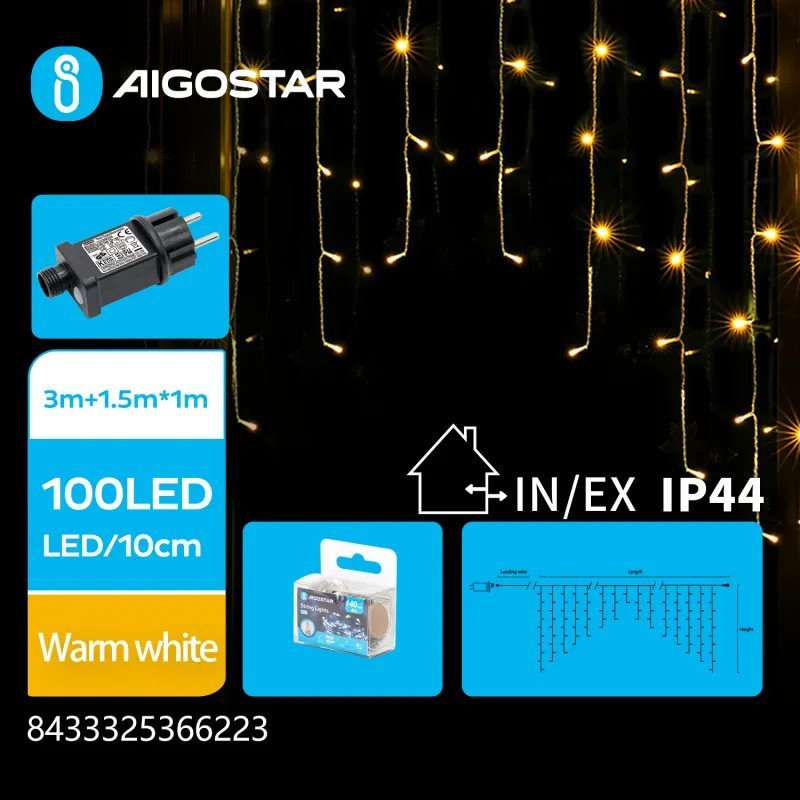 Dekoracja świąteczna Aigostar kurtyna świetlna