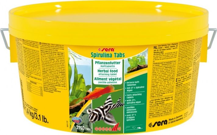 Sera Spirulina Tabs Nature, 1,4 kg - pokarm roślinny