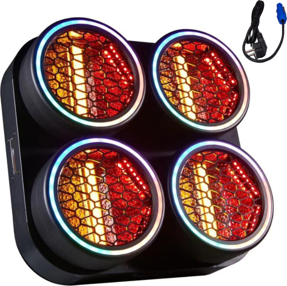 LIGHT4ME BLINDER LED 4 RING oświetlacz sceniczny oświetlenie estradowe efekt ring 4x30W