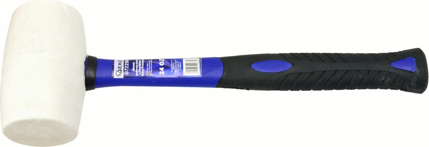 Geko Młotek gumowy rączka drewniana 850g