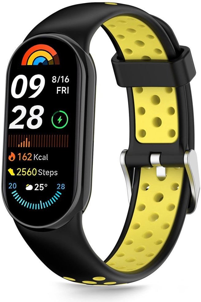 Pasek Tech-Protect IconBand Air Xiaomi Smart Band 8 / 9 / 10 / NFC Black/yellow