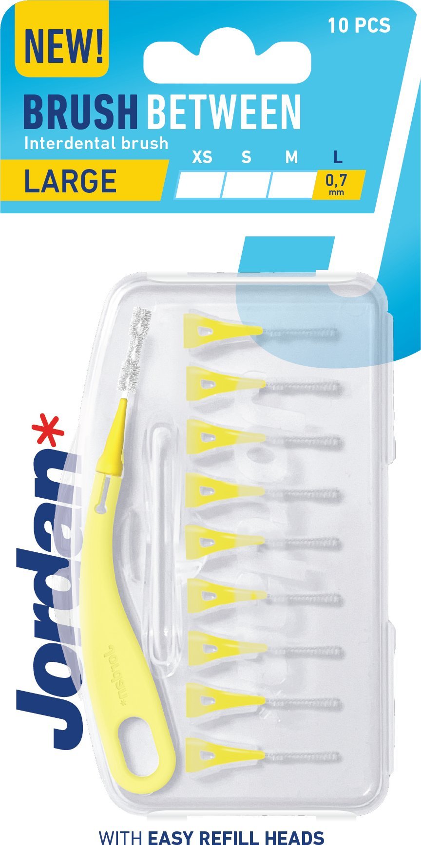 Jordan JORDAN CZYŚCIKI IDB 0,7mm ŻÓŁTE 10szt.