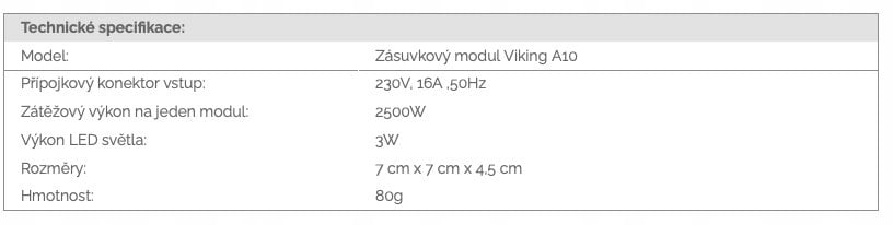 Schneider Electric Viking moduł gniazdowy A10, światło LED 3W, srebrny