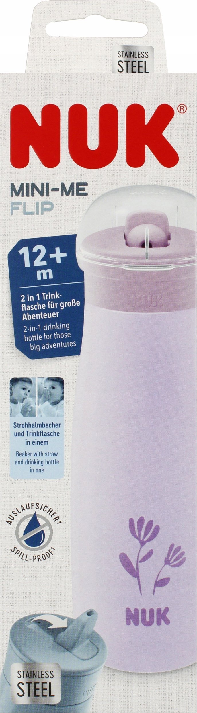 NUK NUK KUBEK 500ML MINI-ME 12M KWIAT 10225329 1/6