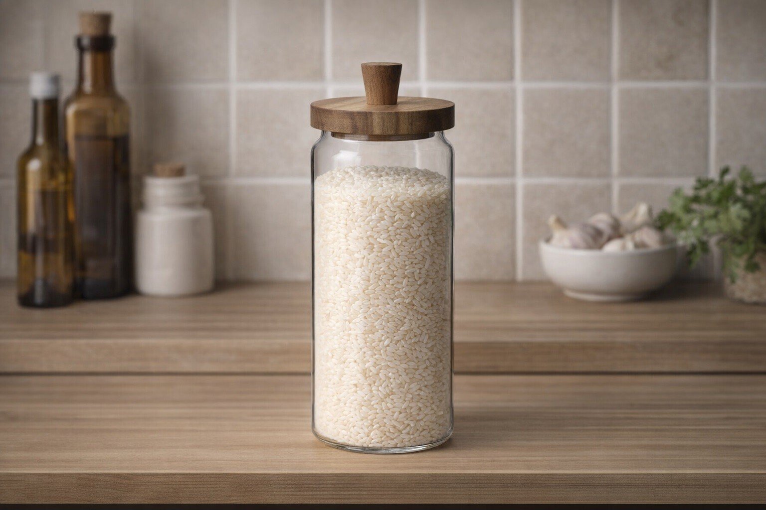 Słoik szklany z pokrywką 1350 ml Modern 1404