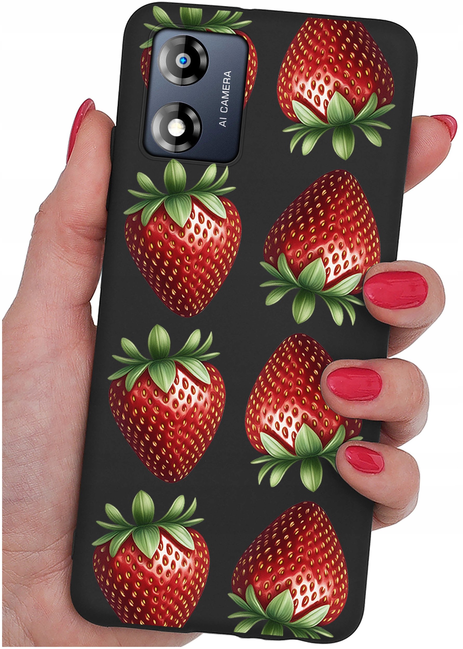 Etui do Motorola Moto E13 WZORY |SILIKONOWE MATT CASE + SZKŁO 9H